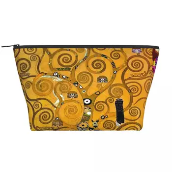 Pomul Vieții De Gustav Klimt Sac De Cosmetice Femei Kawaii Mare Capacitate De Pictura Arta Trusa De Machiaj Frumusete De Stocare Și Articole De Toaletă