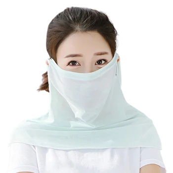 Sport Unisex Masca Eșarfă Respirabil Matase de Gheață Plin cu Protecție solară pentru Față Mască Moale Anti Ultraviolete Subțire Portabil pentru aer liber Golf