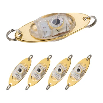 5 BUC LED-uri Momeli de Pescuit Kit Adânc Picătură de Pescuit Lumini LED-uri de Pescuit Linguri Subacvatice Flasher Diamant Lumini Trolling Atrage