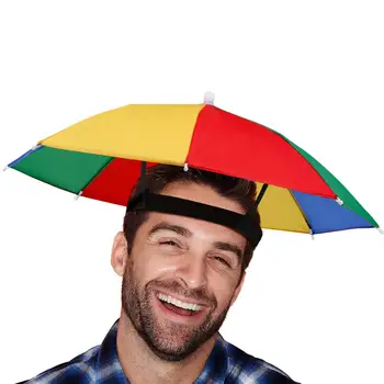 În aer liber parasolar rezistent la apa Camping Pescuit, articole pentru acoperirea capului Capac Portabil Ploaie Umbrelă, Pălărie Pliabil Reglabil Pescuit Hat pentru Barbati