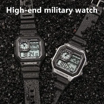 Militare Digitale Ceasuri Barbati Sport Luminos Cronograf rezistent la apa Ultra-subțire de sex Masculin Electronice Ceasuri Relogio Masculino