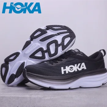 Original Hoka Bondi 8 Bărbați și Femei Ușoare Pantofi sport Alergare pe Sosea Adidași Respirabil în aer liber Adidași