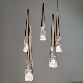 Creative Bar Bucatarie CONDUS con Candelabru de cristal Noptiera cu Bule de Cristal pandantiv Lampă Modernă Sală de Mese Restaurant Iluminat acasă