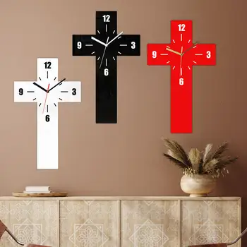 Modern Ceas de Perete Simplu Cruce Agățat de Perete Ceas de Bucatarie Acasă Clasă