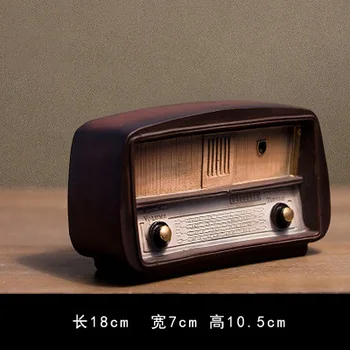 Radio Stil European Nostalgic Stil Vechi Radio Rășină Ornamente Retro Unic Creative Cadouri Vintage Măiestrie Ornamente