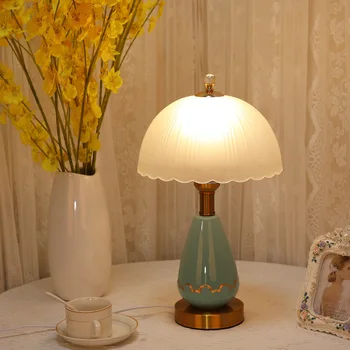 2023 Nou Stil European Ceramice Dormitor, Lampă Noptieră, Studiu Lampa de Birou, Decorative Lampa de Veghe настольная лампа