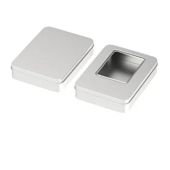 Dozator De Organizator Desktop Mat Textura Argint Meserii Cutie De Tablă Plate Cover Curling Design Mată Fier Container De Depozitare