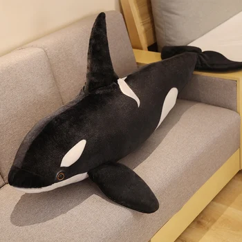 Simulare Ucigaș Balena Jucării De Pluș Umplute Orcinus Orca Pește Papusa Rechin Desene Animate Moale Somn Perna Copii Fete Copii Cadou Amuzant