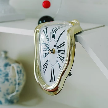 Ireal Răsucite Ceasuri de Perete Salvador Dali Stil de Topire Ceas Decor Topit Raft Ceas pentru Home Deco Bucatarie Birou Masa