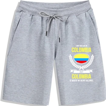 Columbia pantaloni Scurți Inima Mea Aparține Columbia Țară Iubesc pantaloni Scurți pentru Bărbați Shorts2018 Moda slim Barbati pantaloni Scurți pantaloni Scurți Bărbați pantaloni Scurți