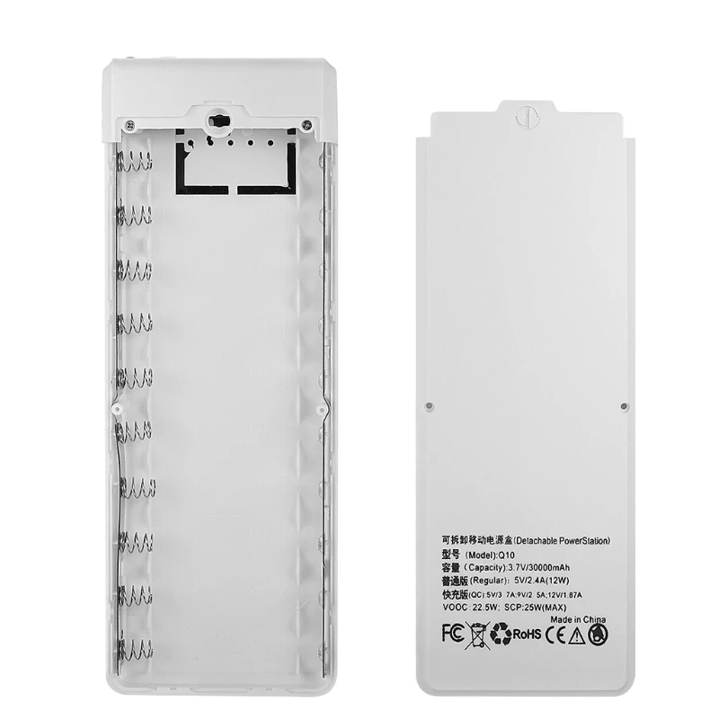 Detasabila QC3.0 PD 10x18650 Baterie pentru Cazul Cutie de Depozitare DIY Putere pentru A Picătură de Transport maritim