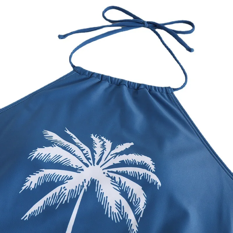 Femei Costum de Baie Cocos Cordon Lateral Ștreangul de Gât Set Plaja Vara Purta Costume de baie Drăguț Moda costume de Baie 2023 Noi