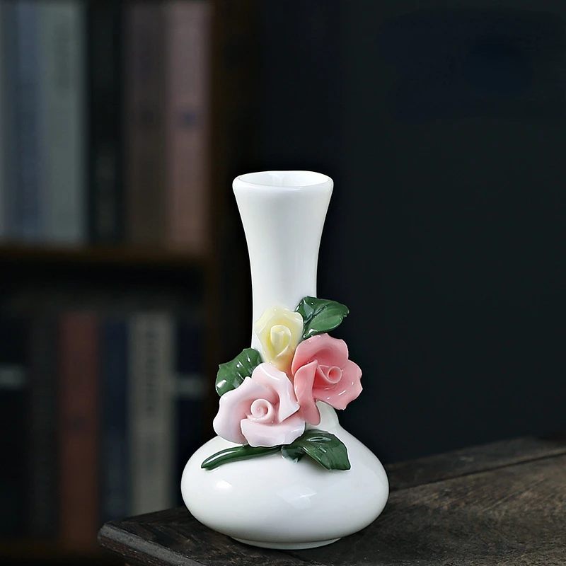 Handmade Flori Vaze Ceramice Hidroponice Mini Floare Introdus Flori Uscate Parfum Sticla Decoratiuni Acasă Floreros Vintage