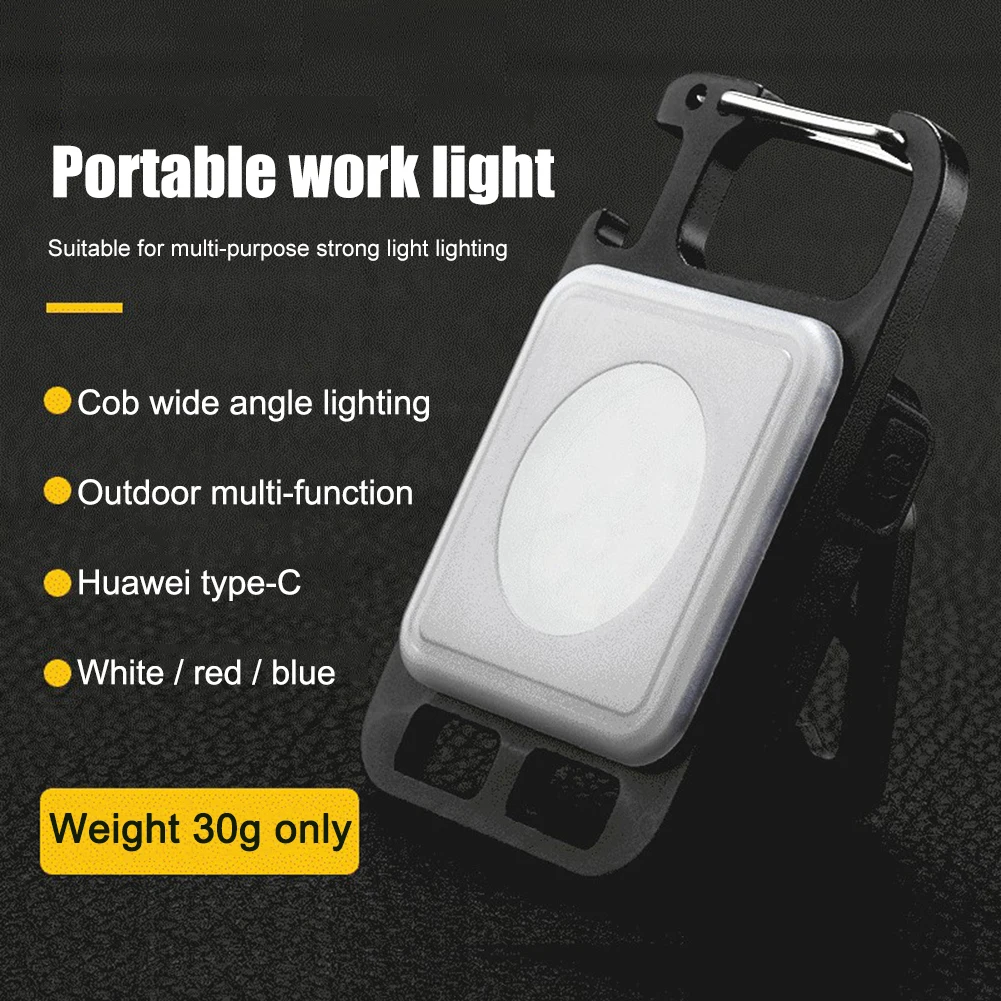 Lanterna LED-uri Mini lanternă Reîncărcabilă Orbire COB Breloc Lumina Portabil Puternic în aer liber Camping Mică Lumină Tirbușon