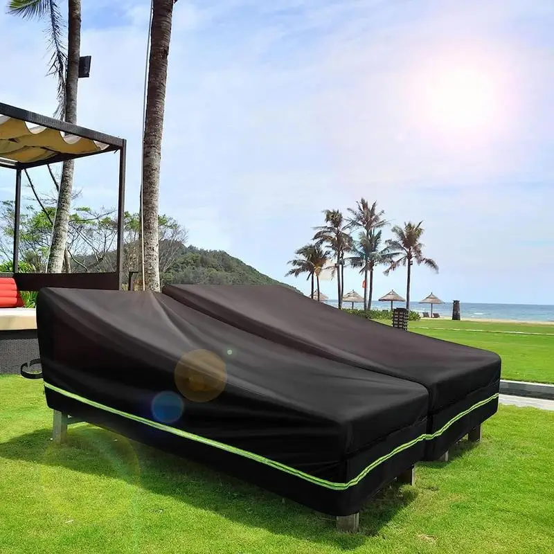 Lounge Scaun De Acoperire Rezistent La Apa Șezlong Huse Sunproof Windproof Grele De Mobilier De Exterior Se Acoperă Cu Benzi Reflectorizante