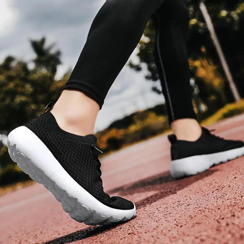 Noul Brand de Lux Plasă de Suprafață Albă Adidasi femei Indesata Toc platforma Pantofi Casual de Primavara Toamna Dantelă-up de Sport Doamnelor Pantofi