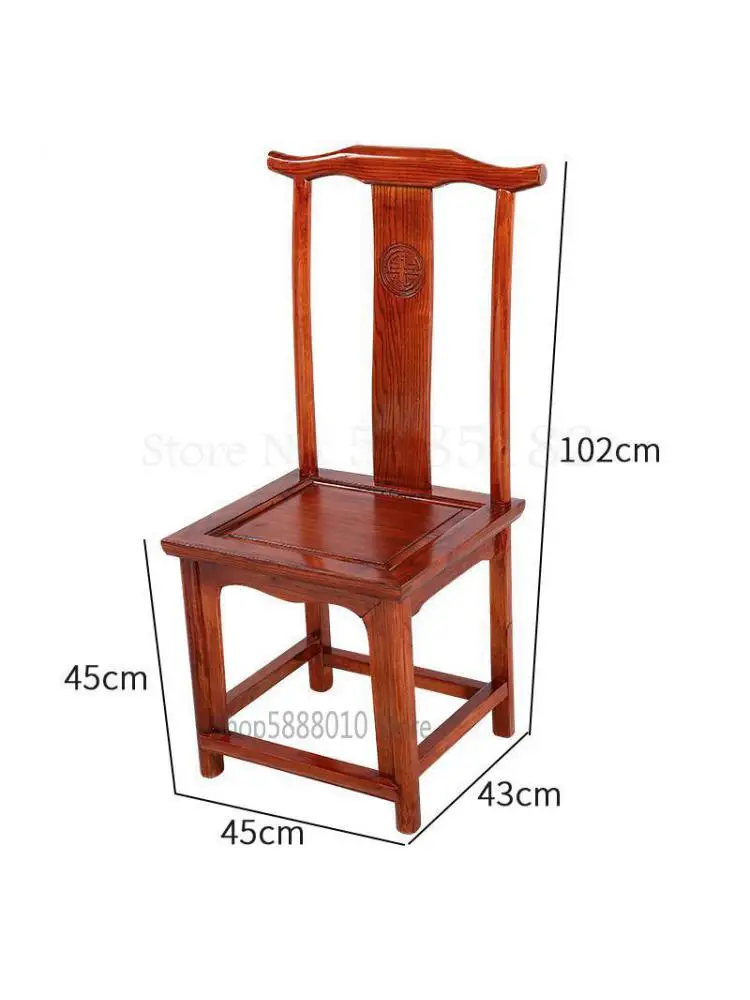 Noul stil Chinezesc simple din lemn masiv spatar scaun antic scaun de luat masa log retro corn scaun restaurant hotel scaunul acasă