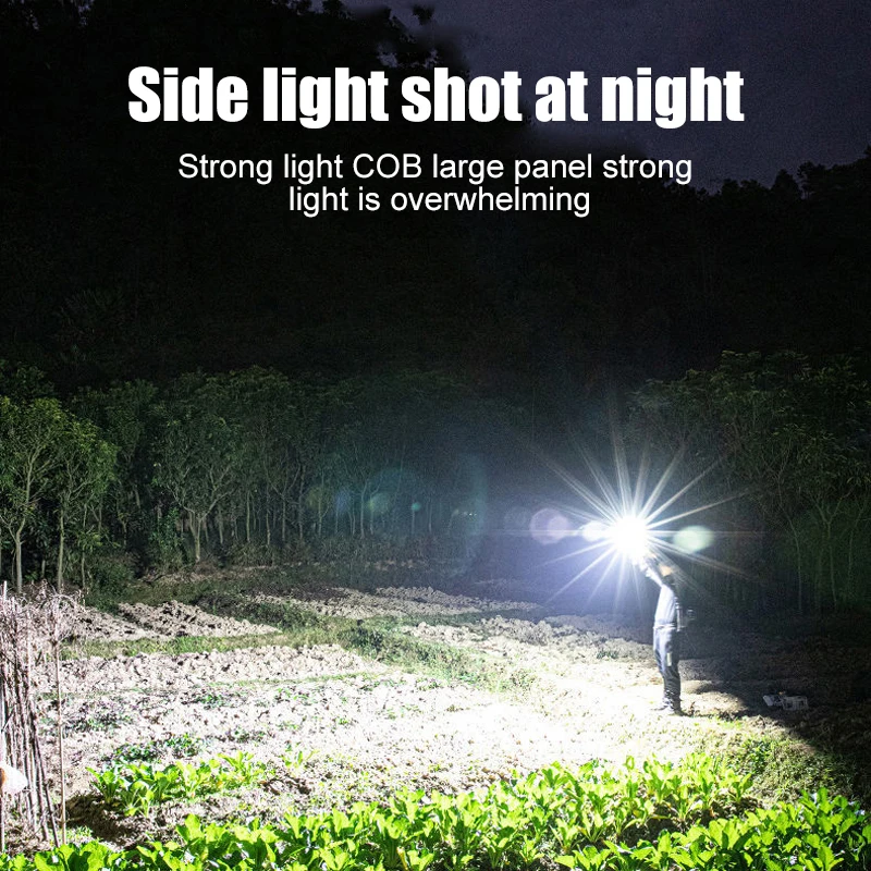 Puternic Cob Led Lanterna Auto Lanterna Cu Ciocan De Siguranță Magnet Puternic Lumina Partea Felinar Portabil Pentru Exterior Urgență