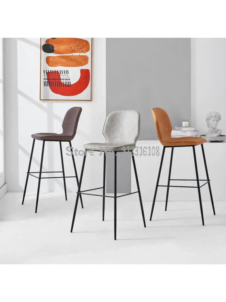 Scaun pentru Bar de lux lumina fier de artă RETRO modern, simplu scaun de bar Nordic Acasă Restaurant, bar spate scaun