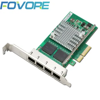 4 Porturi PCI Express placa de Retea Gigabit 1000Mbps PCIE X4 Adaptor Ethernet Controler de Rețea NIC WYI350T4V2 I350-T4 pentru Desktop